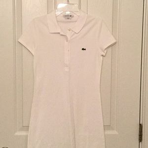 Omens White Lacoste Polo Dress